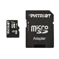 Patriot LX 8GB Class10 U1 MicroSD Card With Adaptor