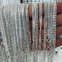 زنجیر کارتیر دوبل مردانه کیفیت عالی نقره عیار 925 ضد حساسیت 