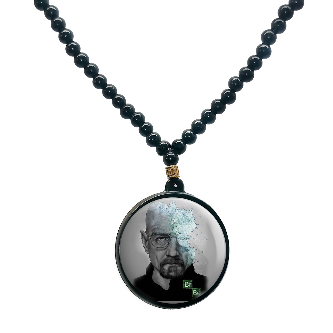 گردنبند پرمانه طرح بریکینگ بد کد pmd.7538 مدل دو طرفه