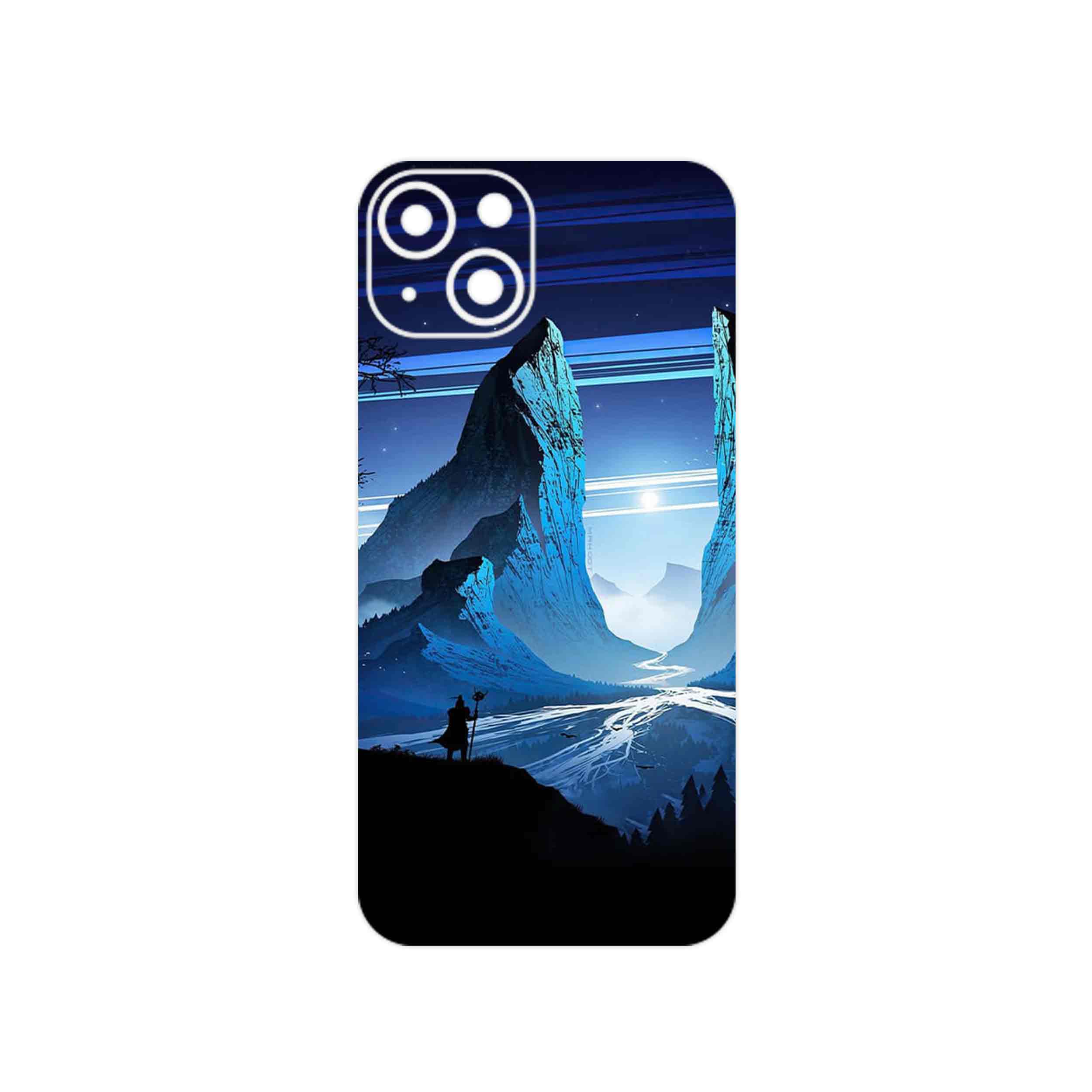 برچسب پوششی ماهوت مدل Blue Mountains Digital Art مناسب برای گوشی موبایل اپل iPhone 13