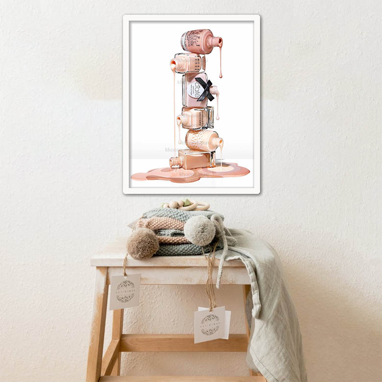 تابلو مدل لوازم آرایش طرح لاک کد 1009