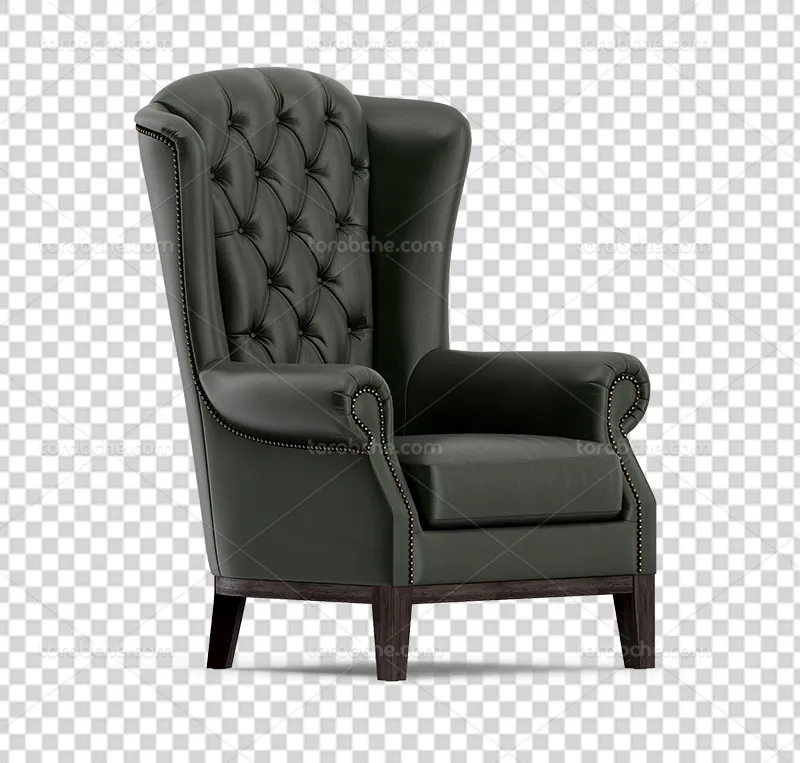 عکس PNG مبل راحتی مشکی | گرافیک با طعم تربچه