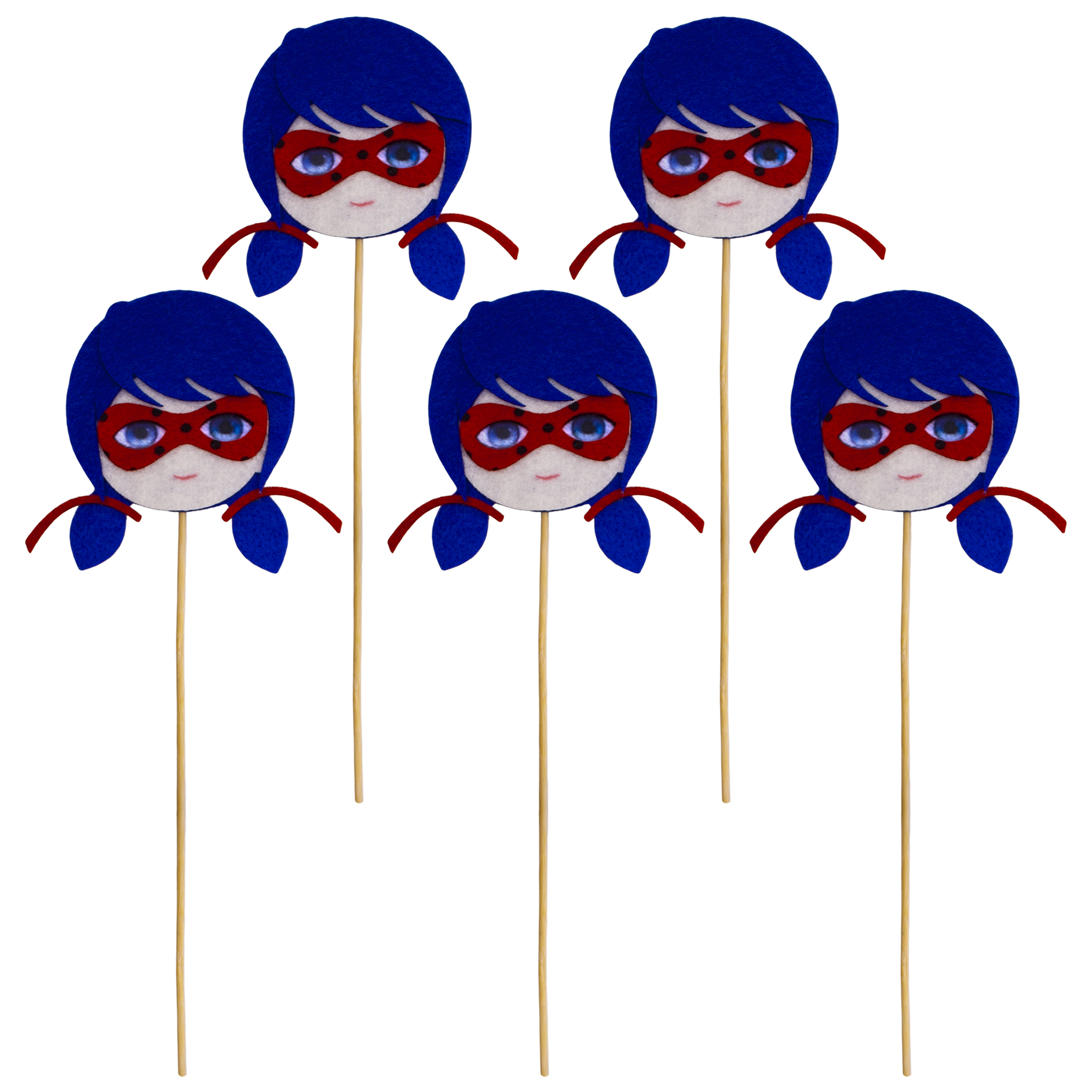 تاپر طرح دختر کفشدوزکی کد 175 مجموعه 5 عددی