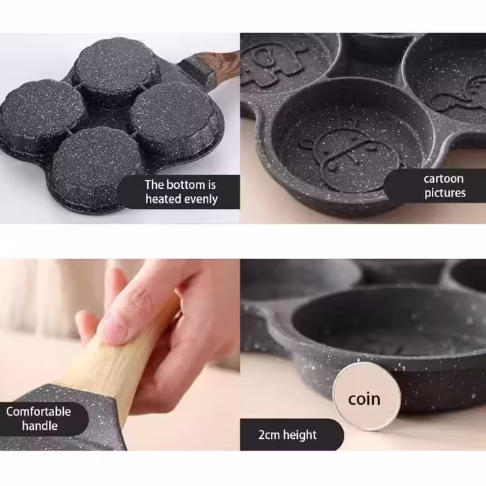 تابه گرانیت چهارخانه ایموجی