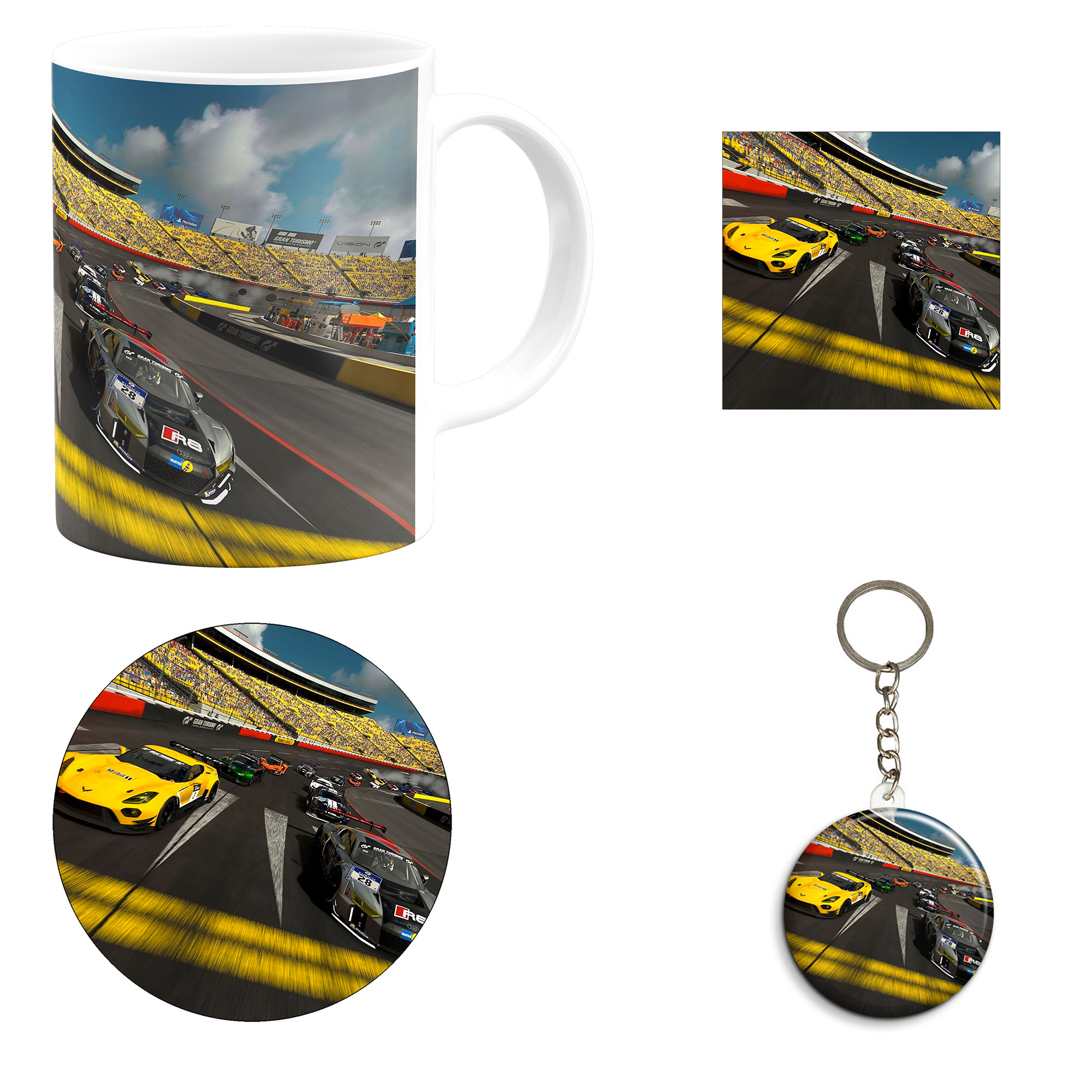 ست هدیه ماگ مدل بازی گرن توریسمو طرح Gran Turismo کد M6