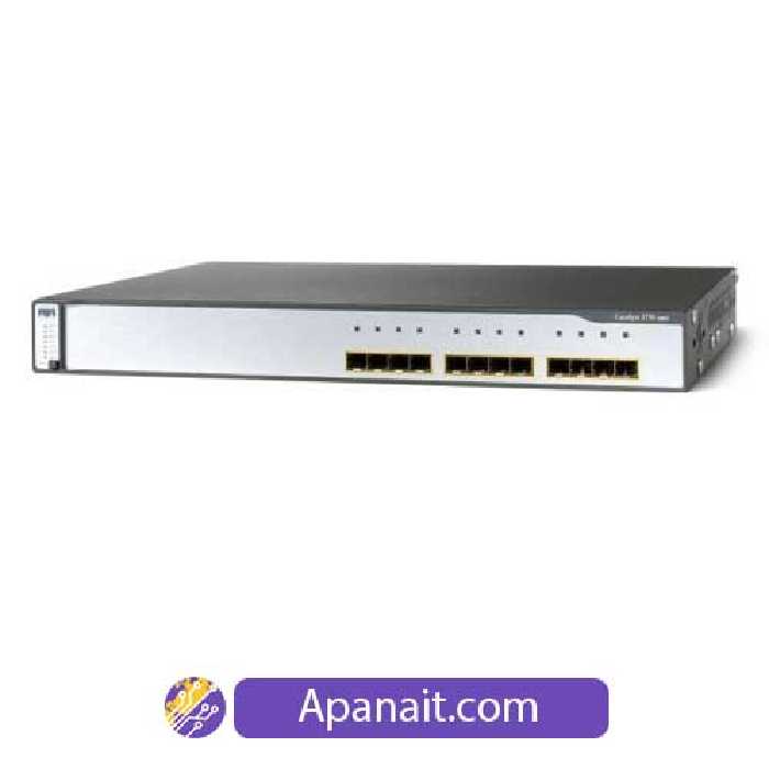 سوئیچ شبکه سیسکو 12 پورت WS-C3750G-12S-S