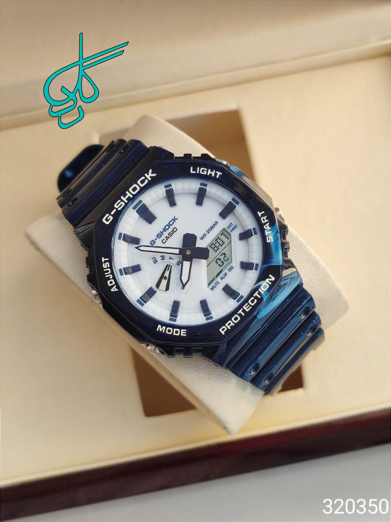خرید ساعت جی شاک های‌کپی درجه یک دو زمانه کرنومتردار آلارم دار و تقویم دار کد 1915649 - ردگل