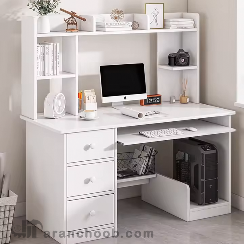 میز تحریر و کامپیوتر چوبی
