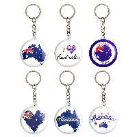 جاکلیدی خندالو مدل پرچم استرالیا کد 1220A مجموعه 6 عددی