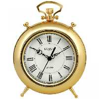 رنگ طلایی  ساعت فلزی رومیزی SAN LUIS کد BS-500 رنگ GOLD-R