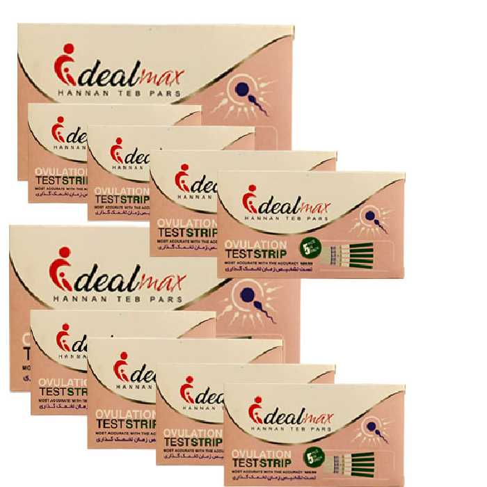 تست تخمک گذاری ایده ال مکس مدل LH مجموعه 10عددی