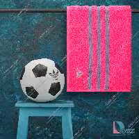 حوله ورزشی adidas صورتی خاکستری بزرگ