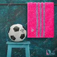 حوله ورزشی adidas صورتی خاکستری بزرگ
