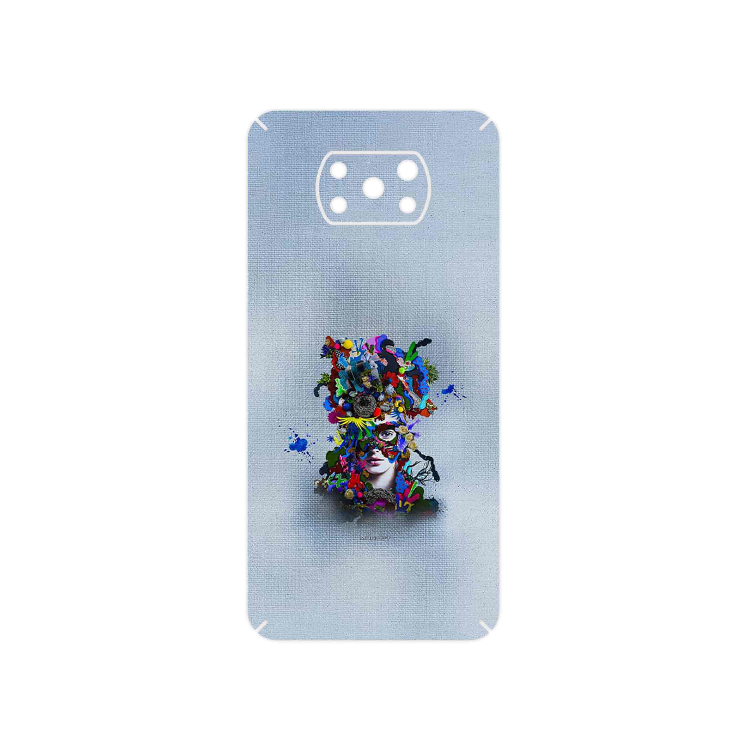 برچسب پوششی ماهوت مدل Collage of surreal Portrait of Women 4 مناسب برای گوشی موبایل شیائومی Poco X3 NFC