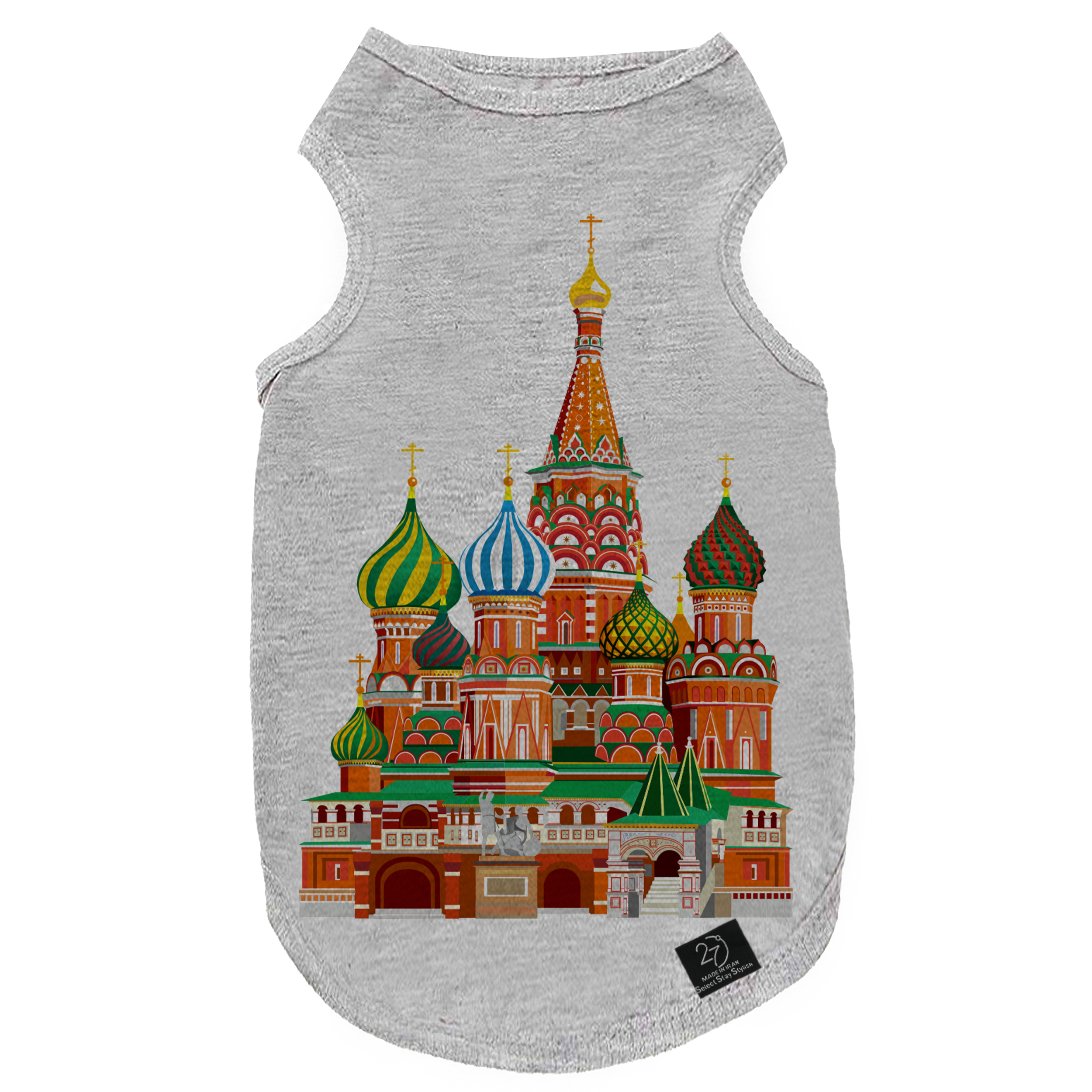 لباس سگ و گربه 5 طرح Moscow Kremlin کد MH876 سایز S