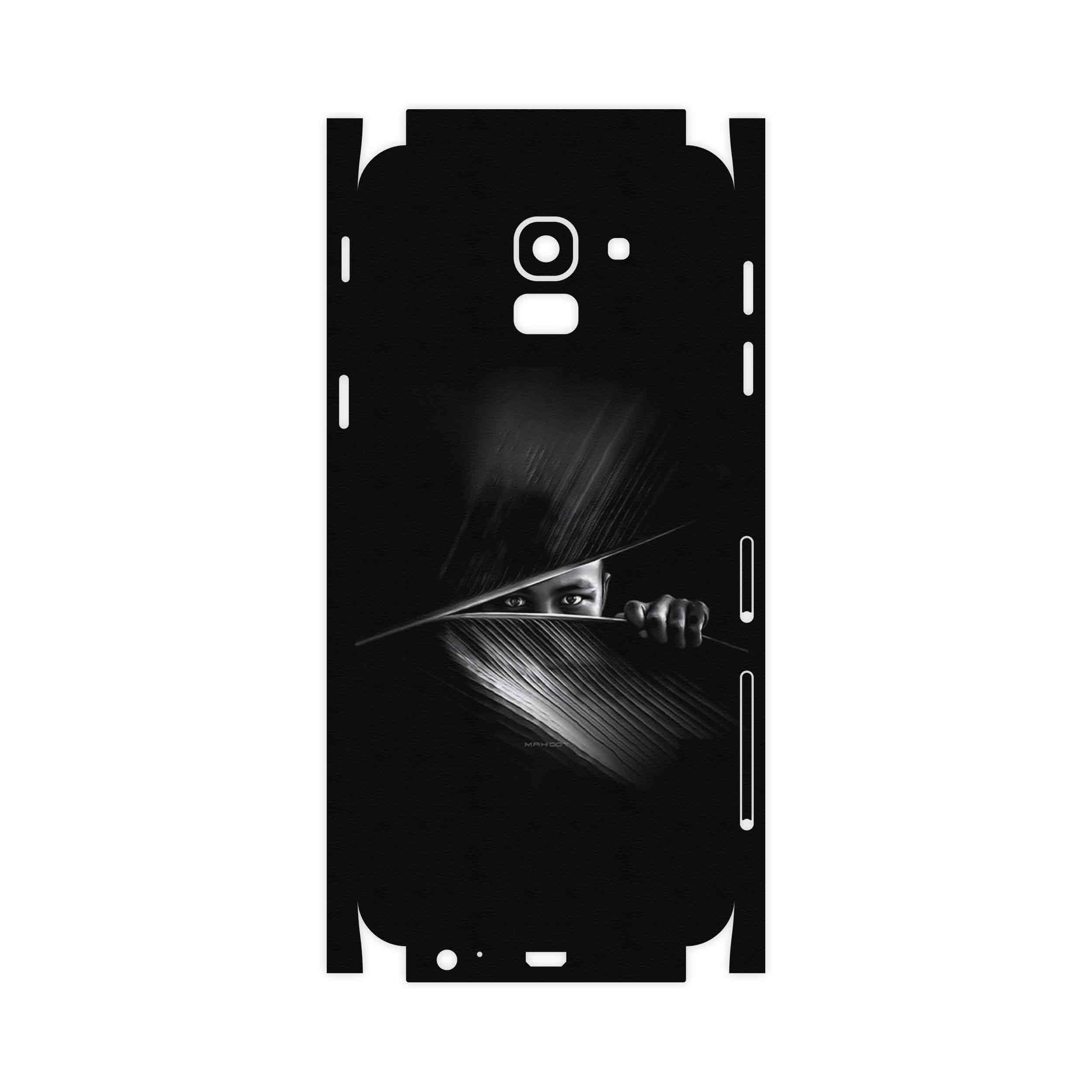 برچسب پوششی ماهوت مدل Black Portrait-FullSkin مناسب برای گوشی موبایل سامسونگ Galaxy J6