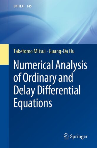 خرید و دانلود نسخه کامل کتاب Numerical Analysis of Ordinary and Delay Differential Equations