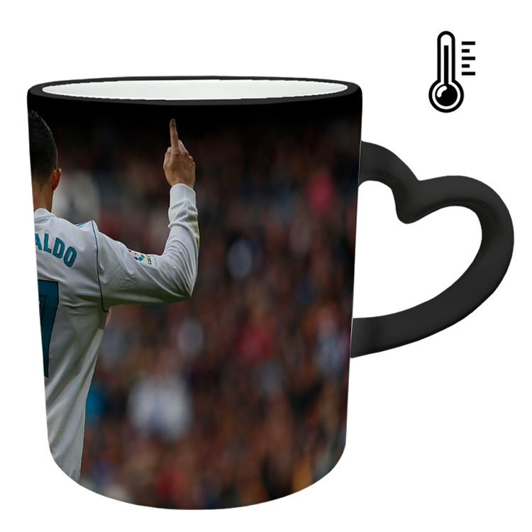 ماگ حرارتی مدل دسته قلبی طرح رونالدو کد 20