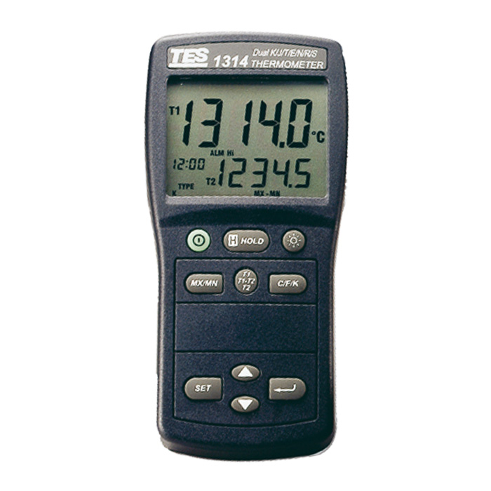 دما سنج 2 کاناله تس مدل TES 1314