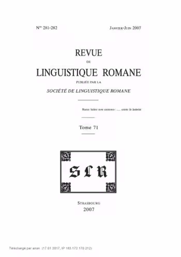 خرید و دانلود نسخه کامل کتاب Revue de linguistique romane