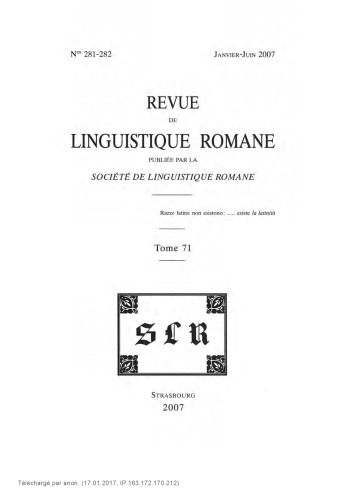 خرید و دانلود نسخه کامل کتاب Revue de linguistique romane