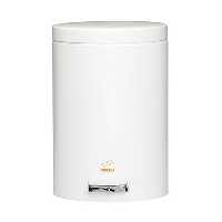 سطل زباله بهاز مدل پدالدار 14 لیتری سفید براق