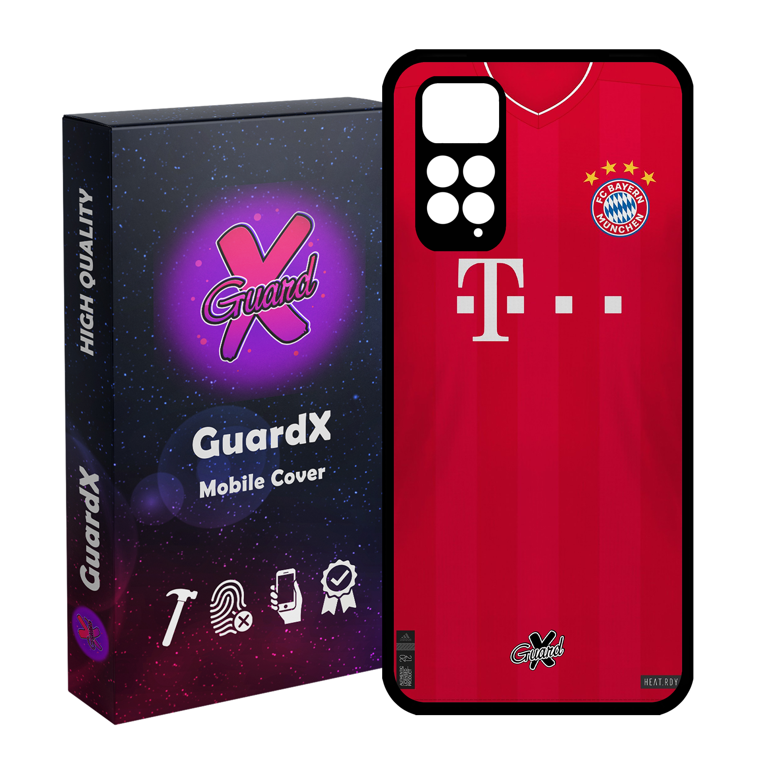 کاور گارد ایکس طرح بایرن مونیخ مدل Glass10231 مناسب برای گوشی موبایل شیائومی Redmi Note 11S/ Note 11 4G