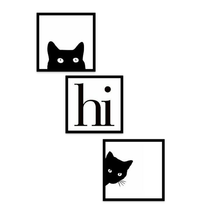 تابلو مدل گربه مجموعه 3 عددی