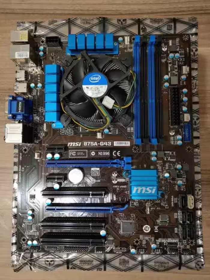 باندل MSI B75A-G43 و i5 3570 و فن کف مسی