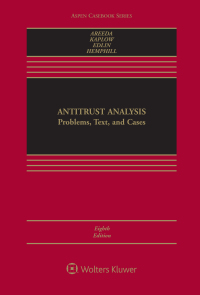 خرید و دانلود نسخه کامل کتاب Antitrust Analysis: Problems, Text, and Cases (8th Edition) -   Pdf