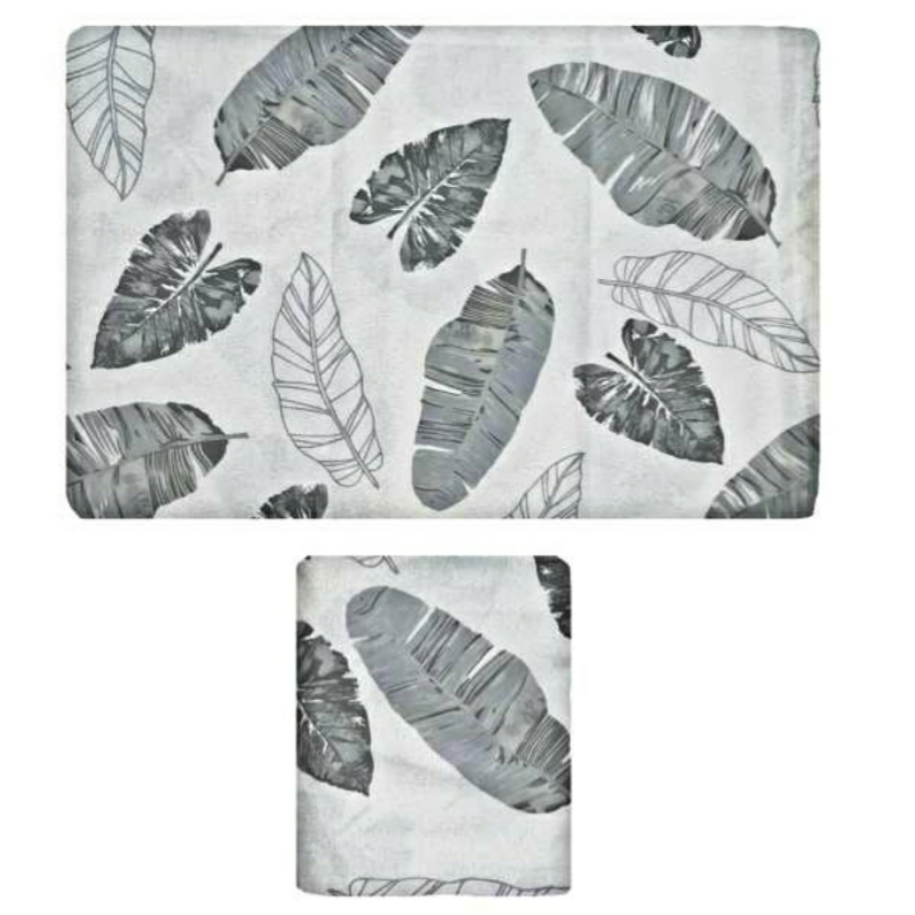 سرویس ملحفه مدل برگی کد Ro1003 یک نفره ۲ تکه