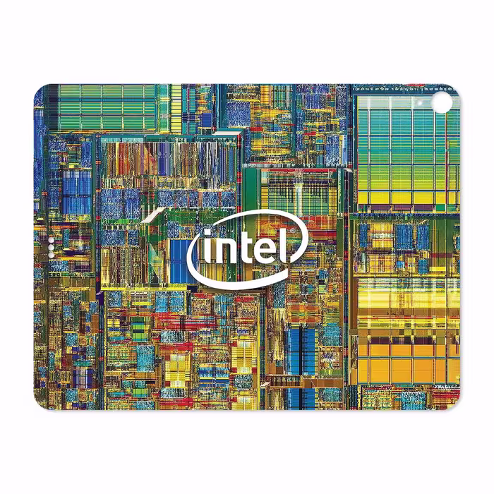 برچسب پوششی ماهوت مدل Intel Brand مناسب برای تبلت اپل iPad Pro 12.9 (GEN 3) 2018 A2014