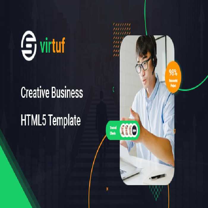 دانلود قالب اچ تی ام ال Virtuf