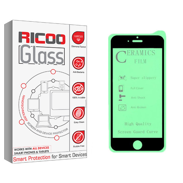 محافظ صفحه نمایش سرامیکی ریکوو مدل HD مناسب برای گوشی موبایل اپل Iphone 5 | کالا برتری