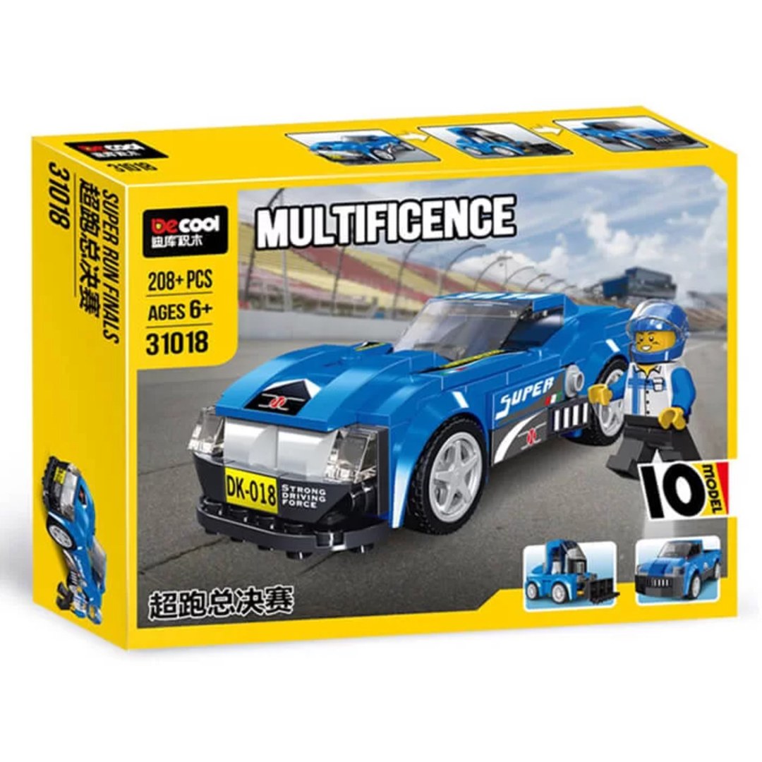 اسباب بازی لگو خارجی ساخت 10 مدل ماشین مسابقه برند دکول اورجینال با ضمانت