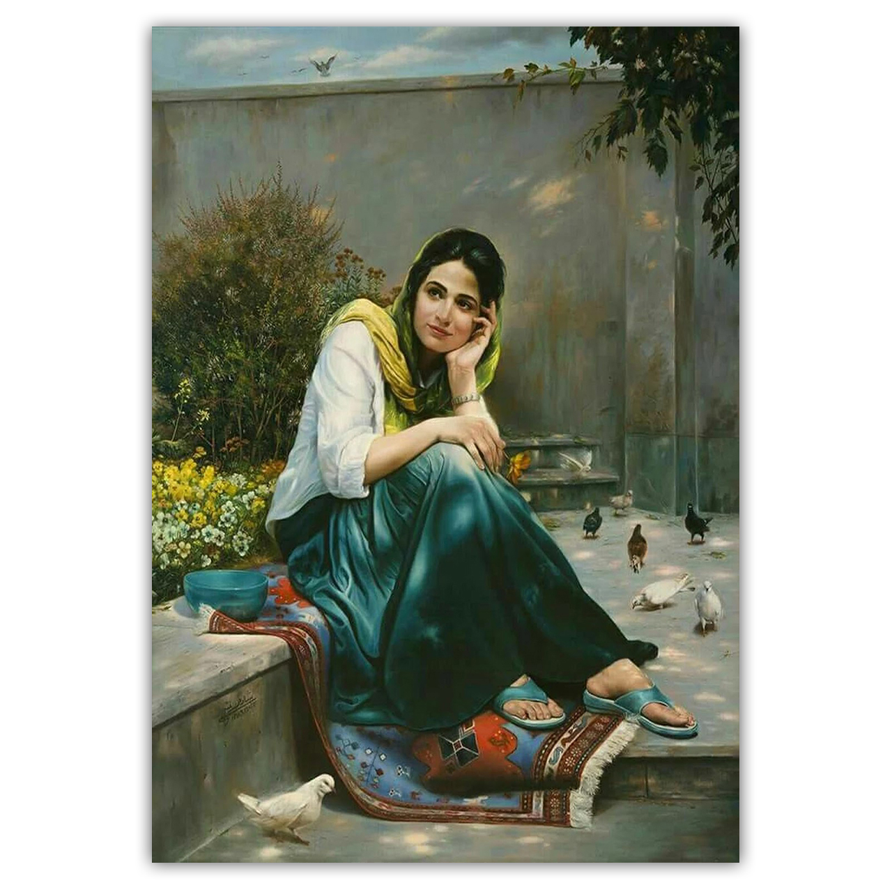 تابلو شاسی طرح دختر زیبا کد PR087