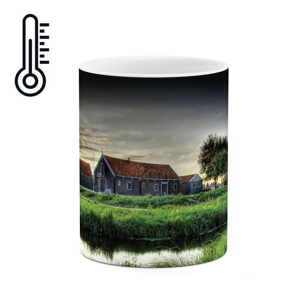 ماگ حرارتی طرح خانه ای در طبیعت مدل mgh05081