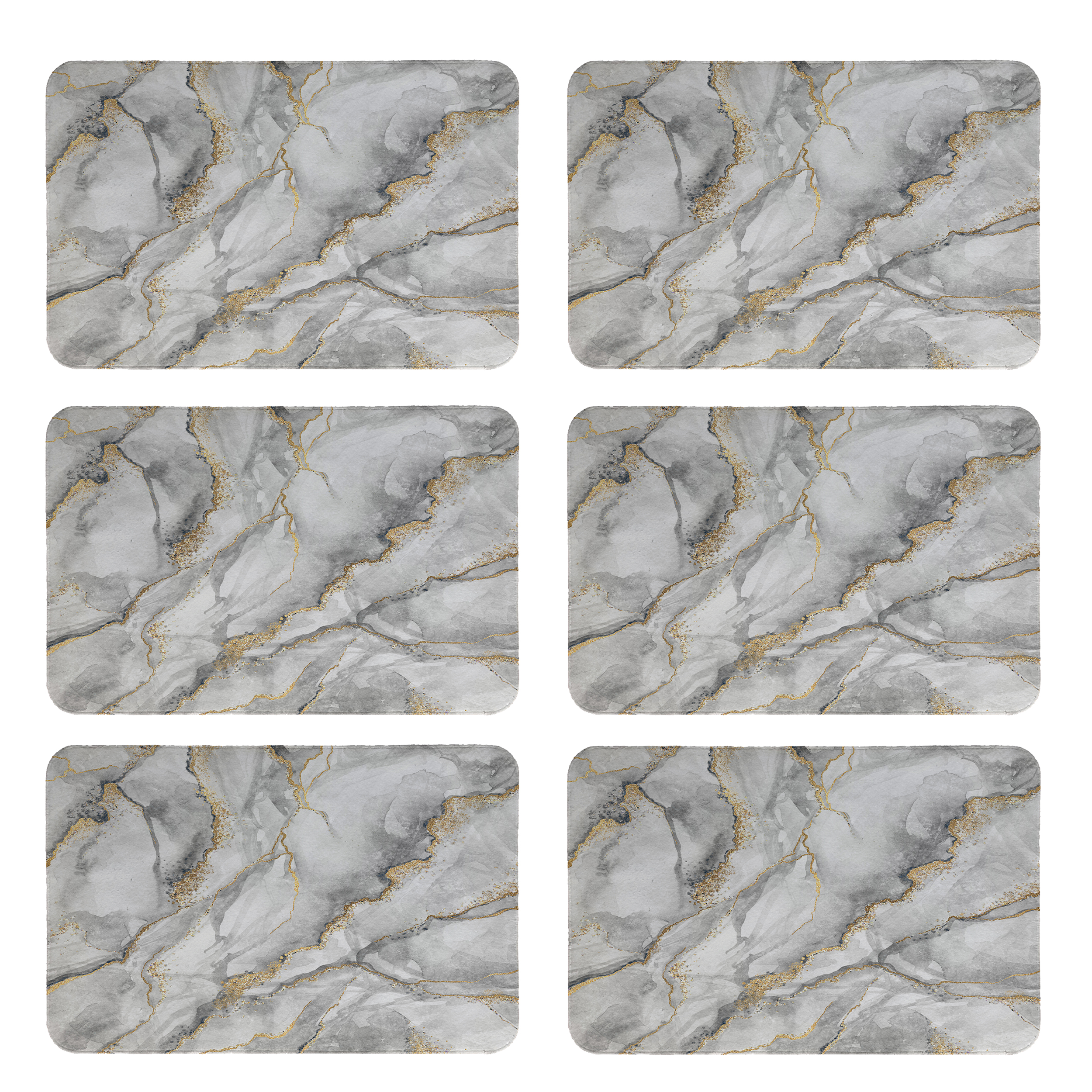 زیربشقابی طرح سنگ کد 8612 بسته 6 عددی