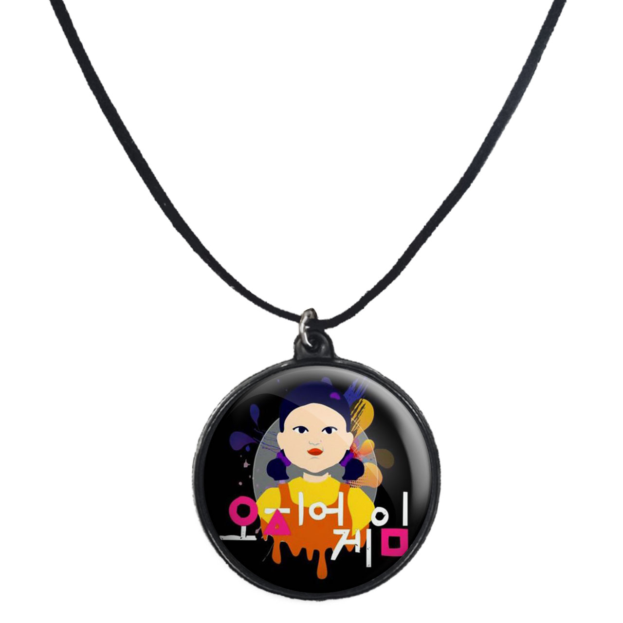 گردنبند پرمانه طرح بازی مرکب کد pmb.6798 مدل دو طرفه