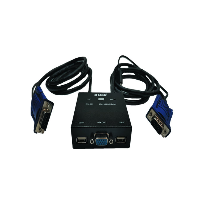 کی وی ام سوئیچ 2 پورت KVM-222 دی لینک