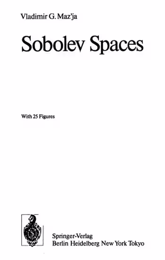 خرید و دانلود نسخه کامل کتاب Sobolev Spaces (Springer Series in Soviet Mathematics)