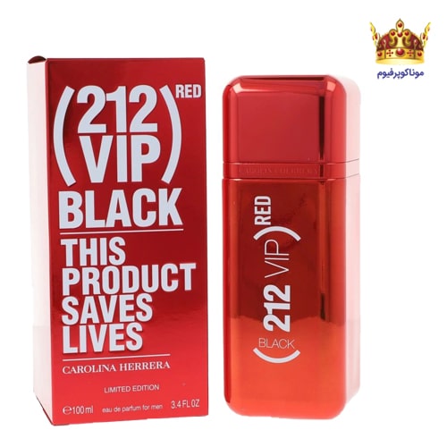 عطر کارولینا هررا وی آی پی بلک رد | قیمت و عکس Carolina Herrera 212 VIP Black Red | موناکوپرفیوم
