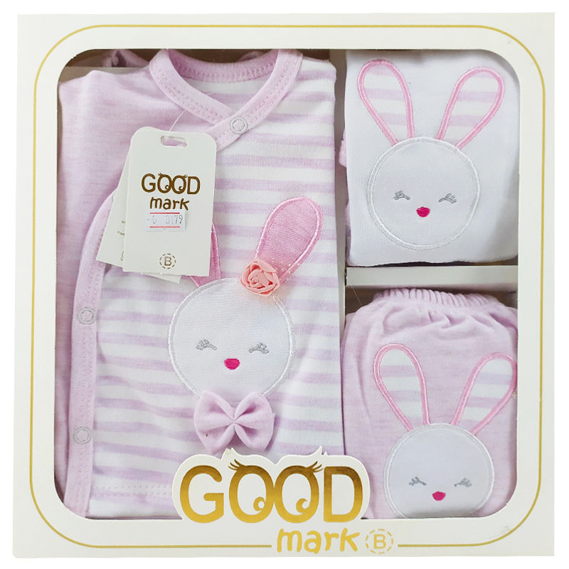 ست 5 تکه بیمارستانی نوزاد خرگوش و پاپیون GoodMark