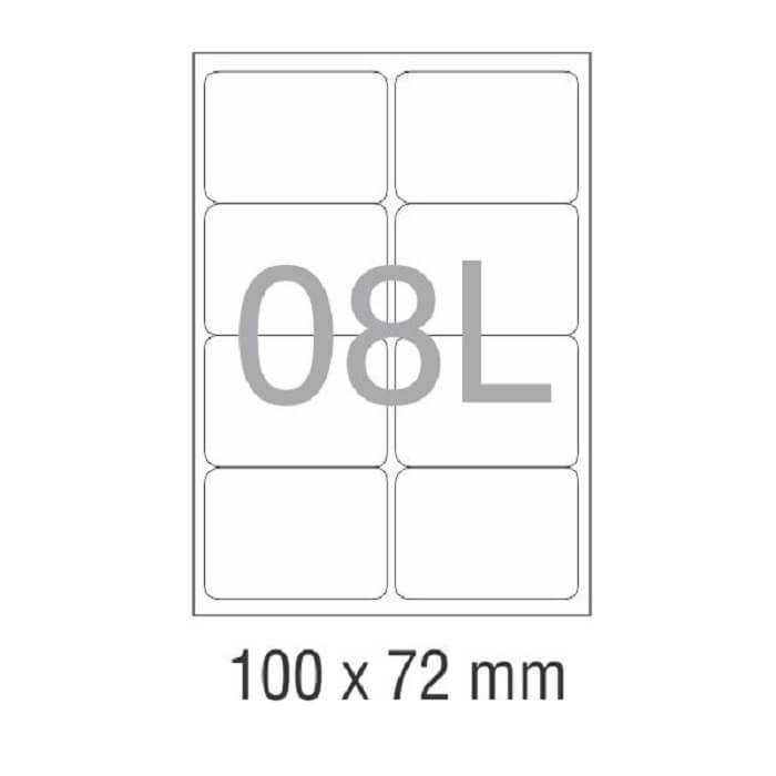 کاغذ پشت چسب دار A4 برش خورده نواجت مدل 8L