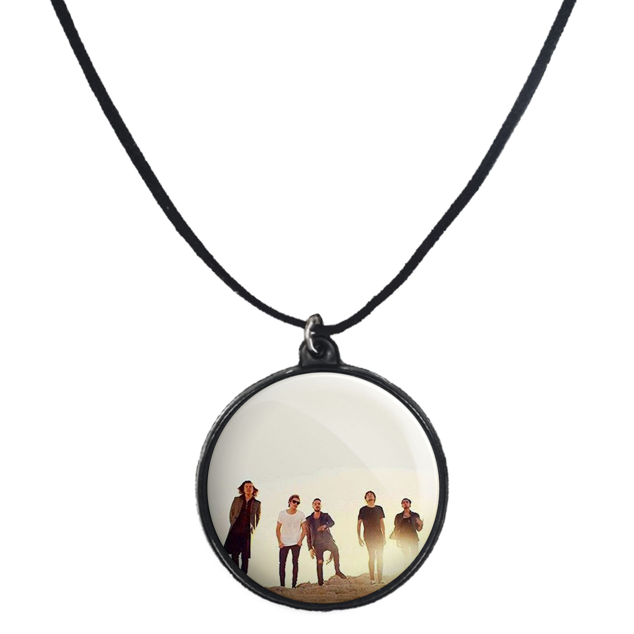 گردنبند پرمانه طرح One Direction کد pmb.13566 مدل دو طرفه