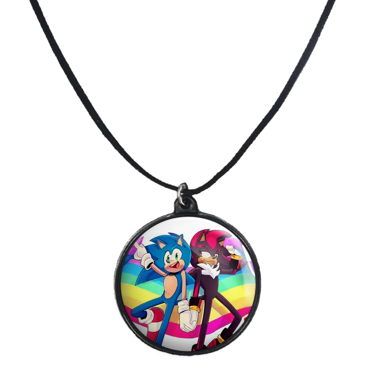 گردنبند پرمانه طرح سونیک کد pmb.2073 مدل دو طرفه