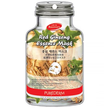 ماسک نقابی پیوردرم مدل Red Ginseng Essence بسته 10 عددی