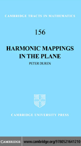 خرید و دانلود نسخه کامل کتاب Harmonic mappings in the plane
