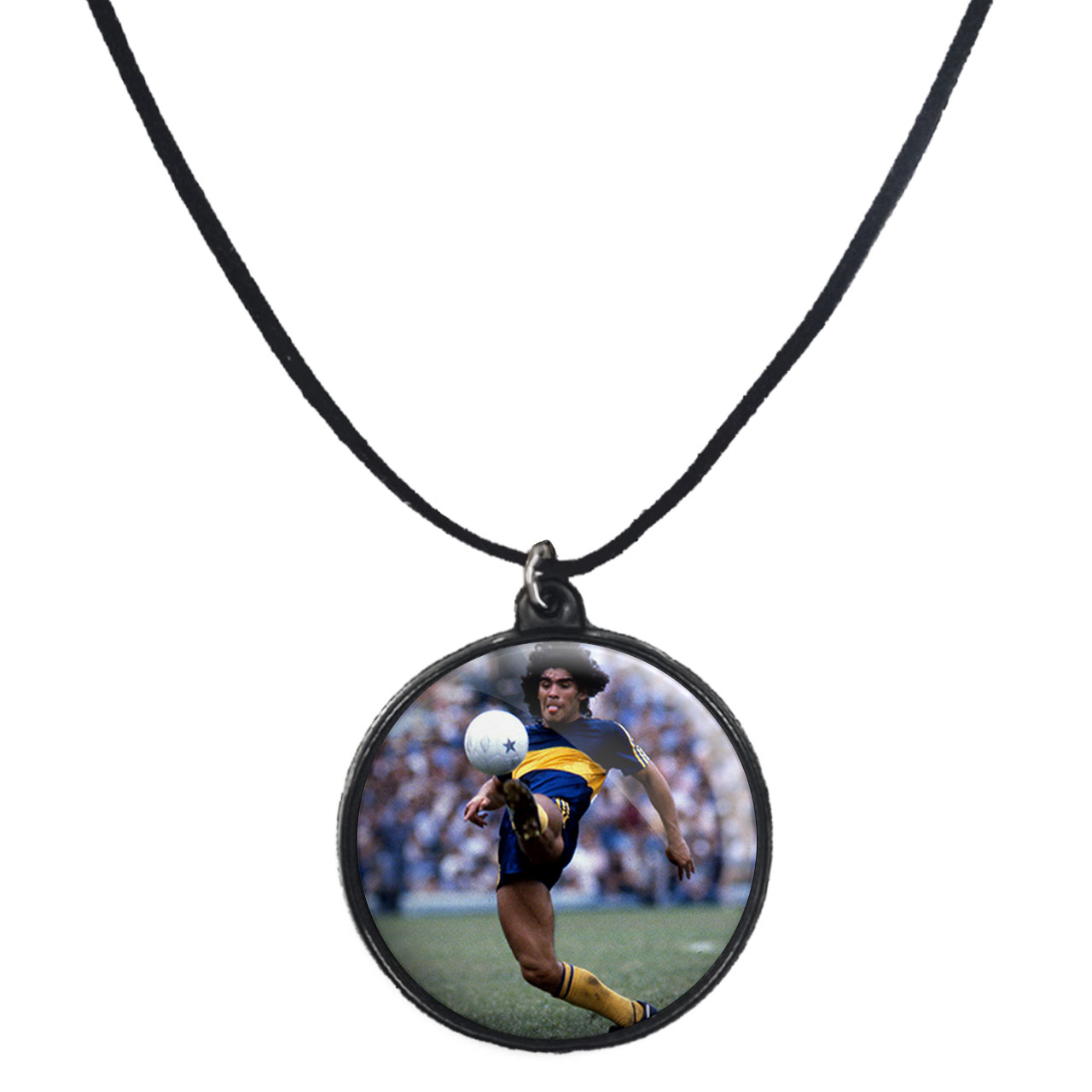 گردنبند پرمانه طرح مارادونا کد pmb.16556 مدل دو طرفه