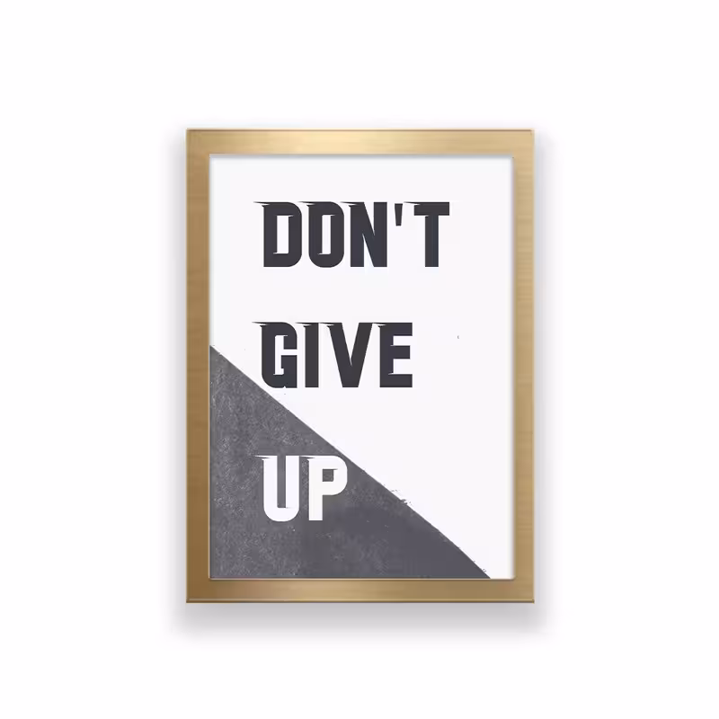 تابلو طرح dont give up | دنیای قاب